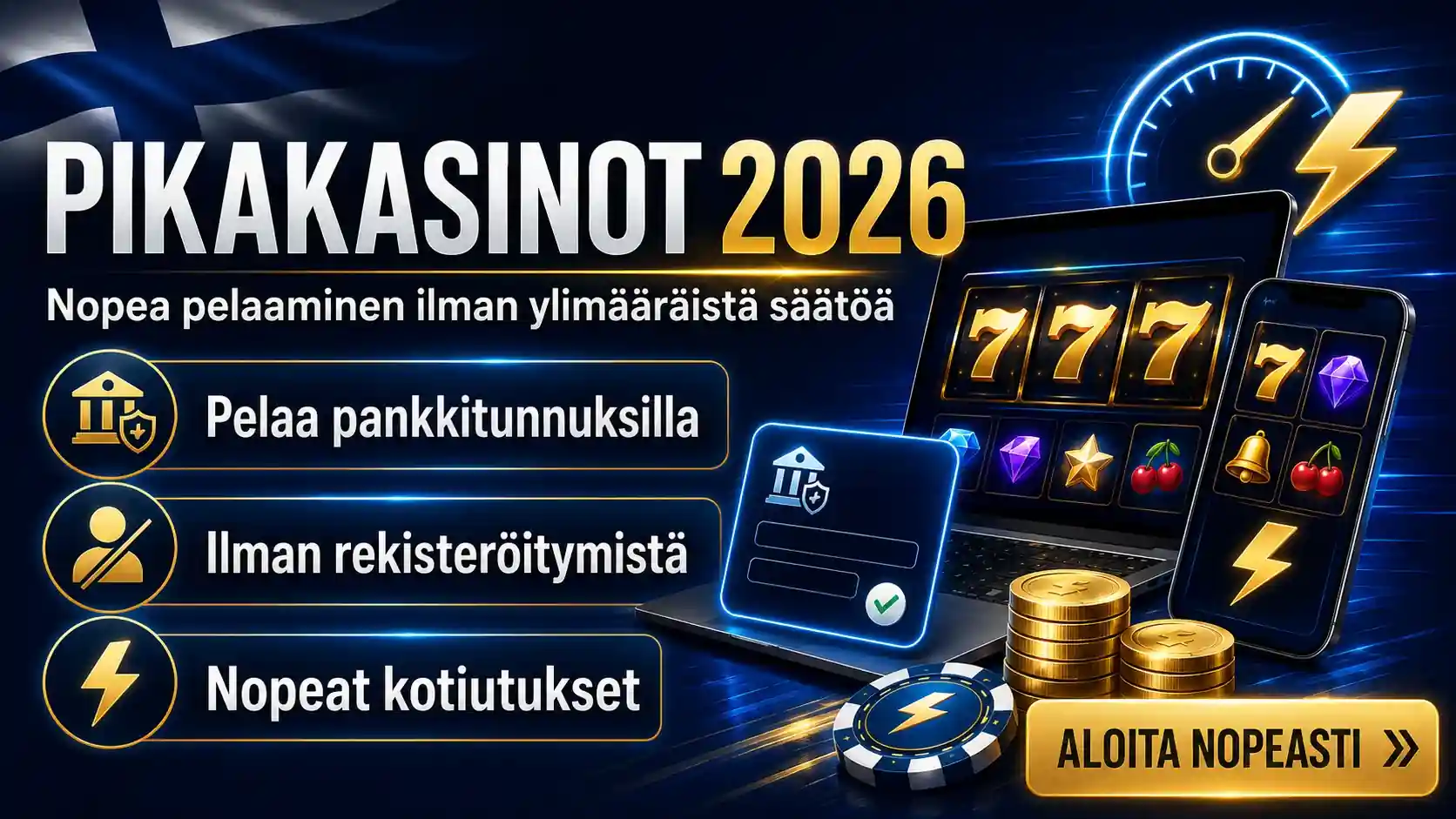 Nopean pelaamisen vinkit ja kasinon ominaisuudet Suomessa